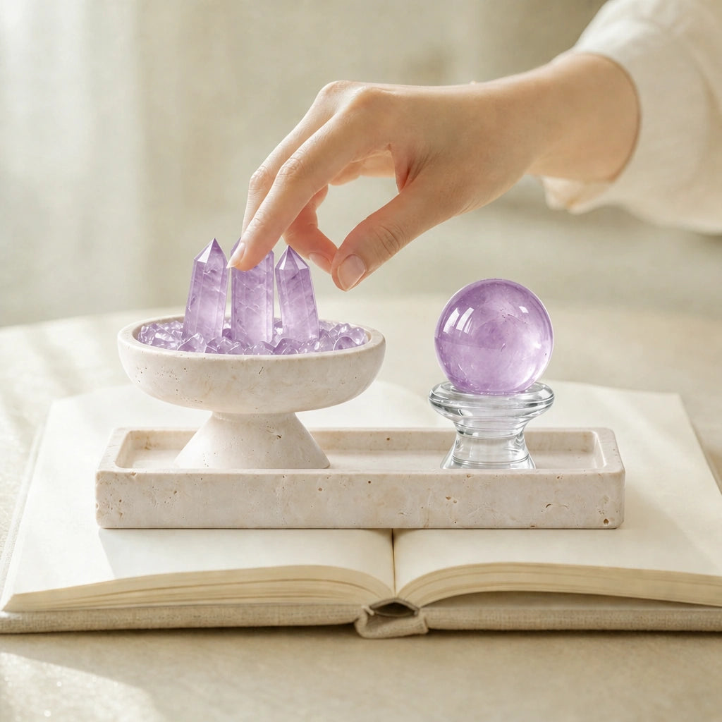 Insight Altar Vessel natural crystal altar vessel for intentional spaces