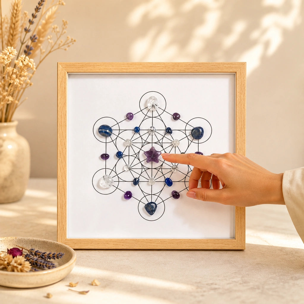 Ascend Grid altar decor for intentional spaces and crystal practice
