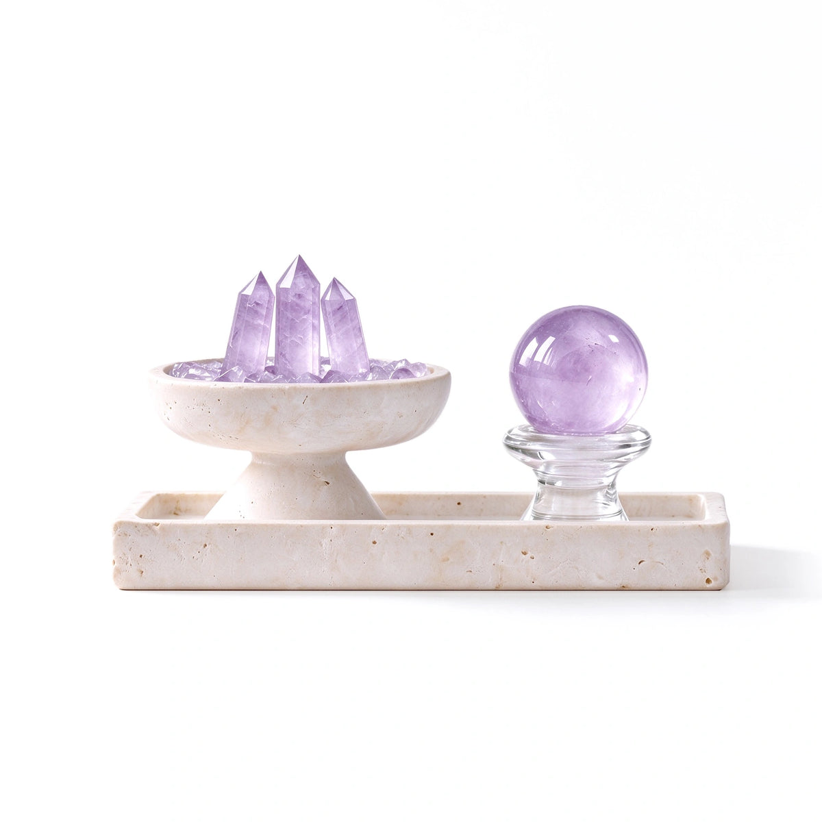 Insight Altar Vessel crystal altar vessel in a natural stone setting