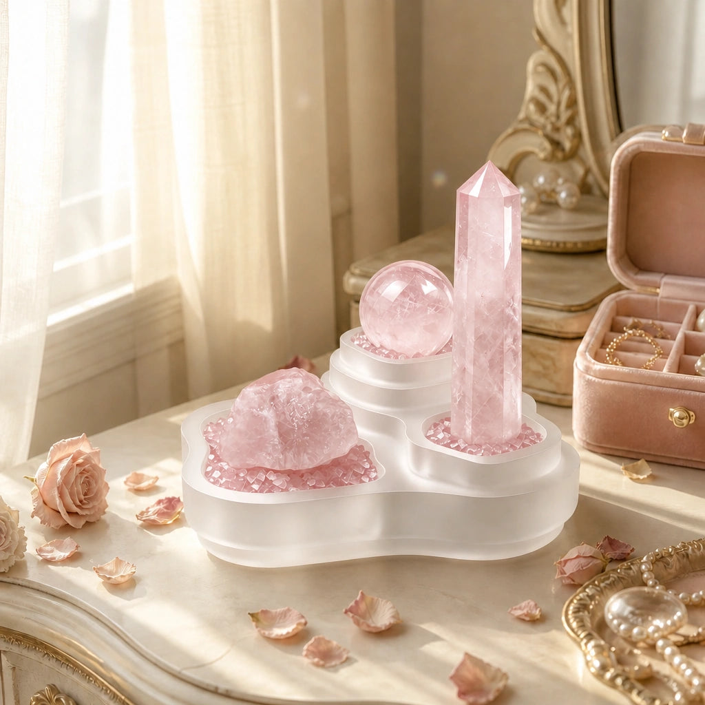 Sanctum of Heart natural crystal altar vessel for intentional spaces