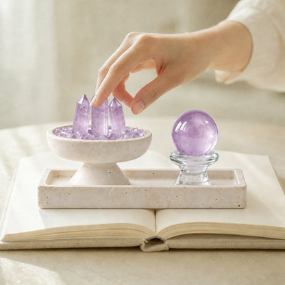 Insight Altar Vessel natural crystal altar vessel for intentional spaces