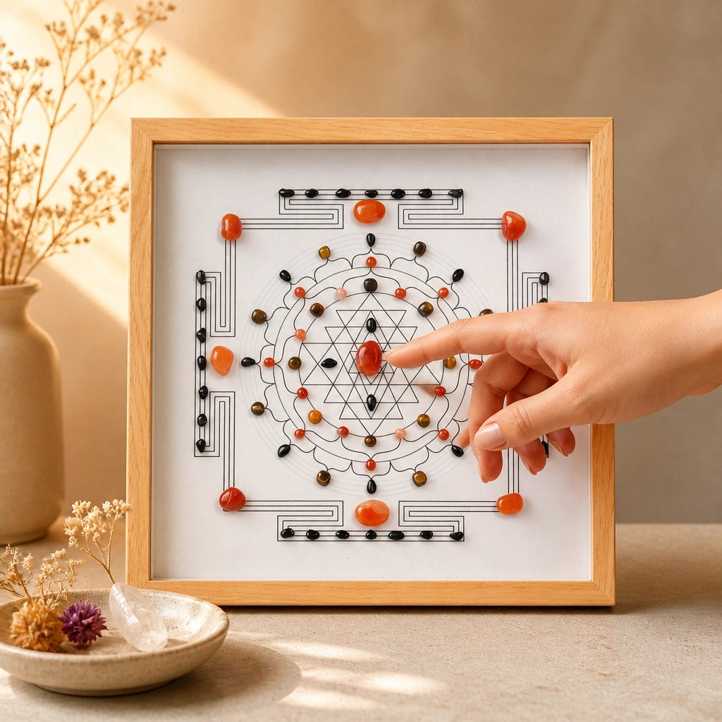 Valor Grid altar decor for intentional spaces and crystal practice