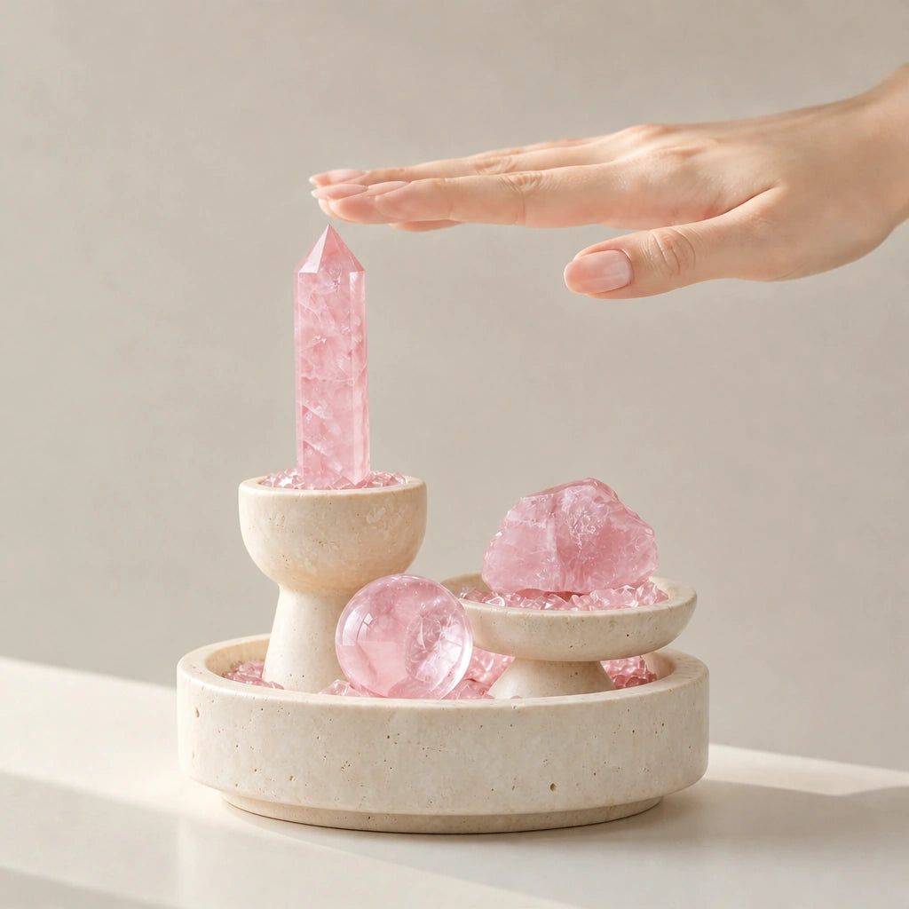 Solace Altar Vessel natural crystal altar vessel for intentional spaces