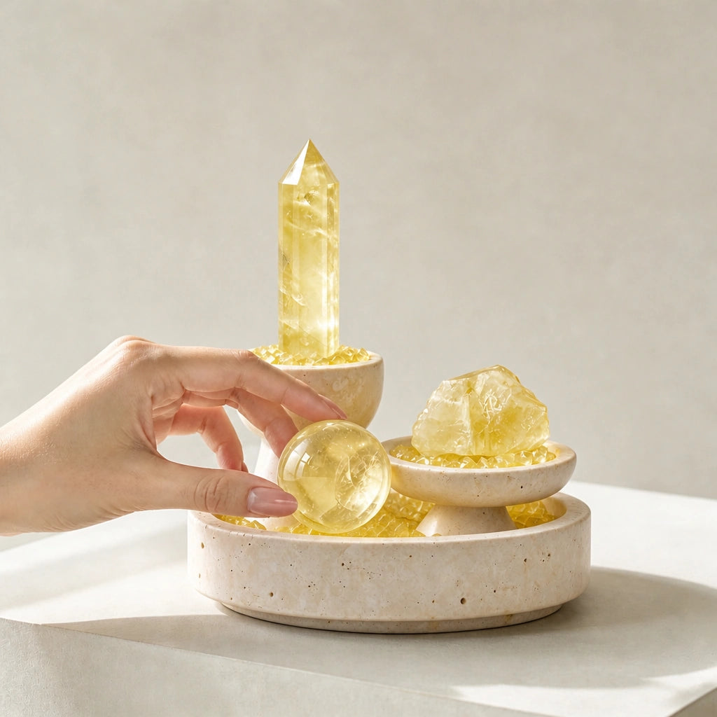 Fullness Altar Vessel natural crystal altar vessel for intentional spaces