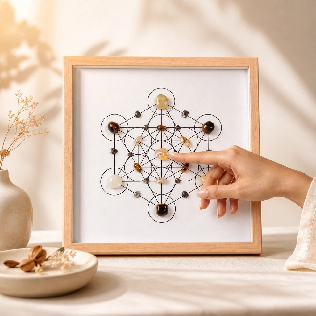 Thrive Grid altar decor for intentional spaces and crystal practice