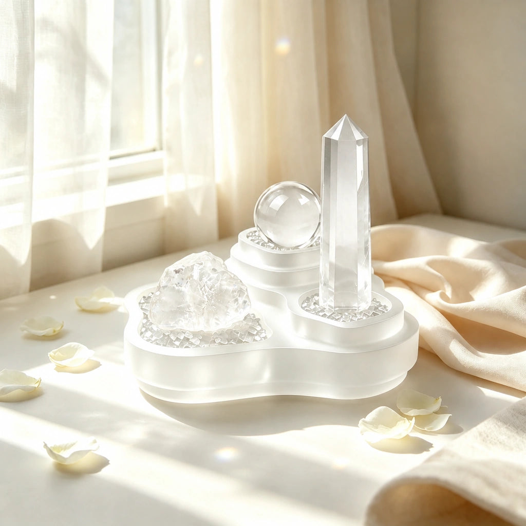 Sanctum of Clarity natural crystal altar vessel for intentional spaces