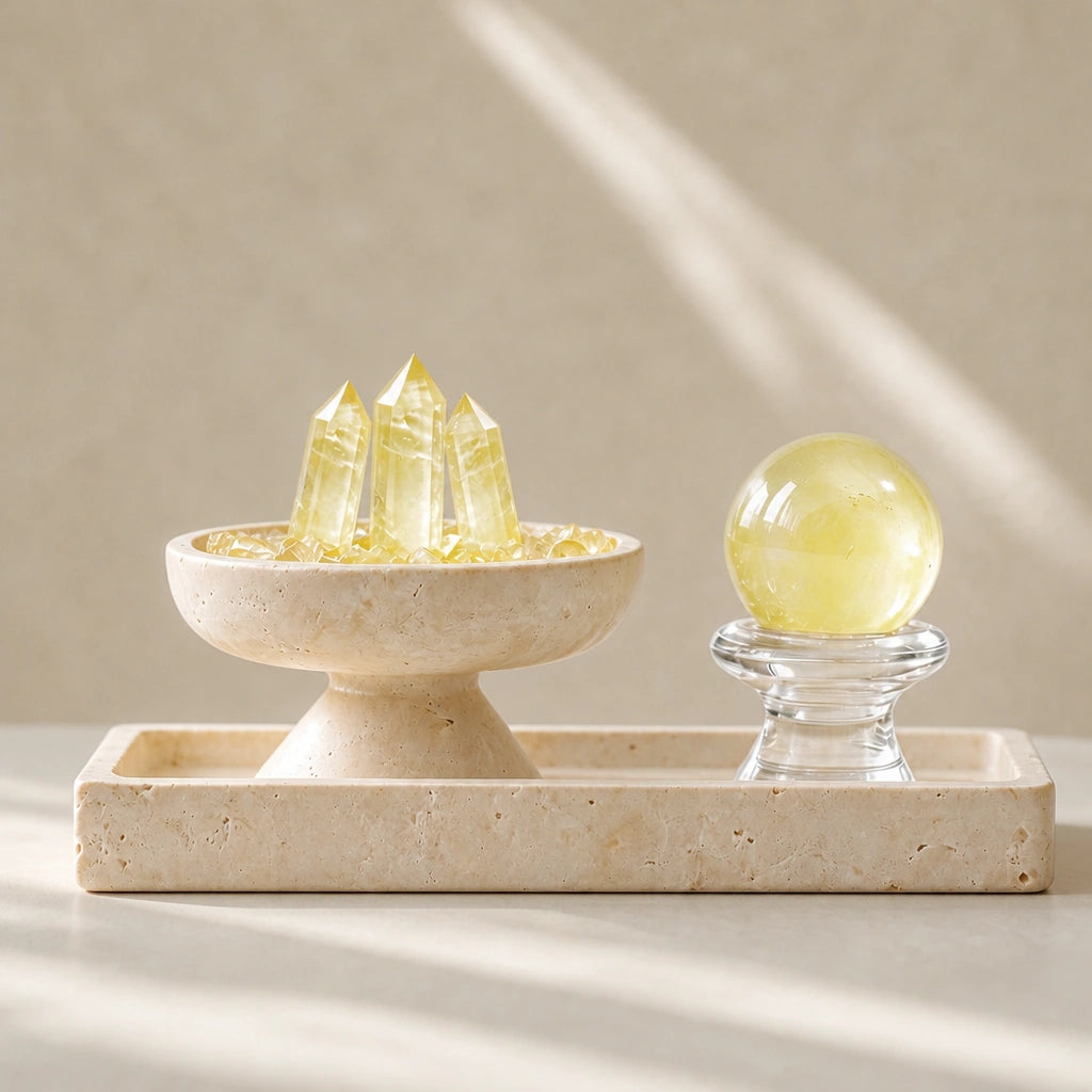 Abundance Altar Vessel natural crystal altar vessel for intentional spaces