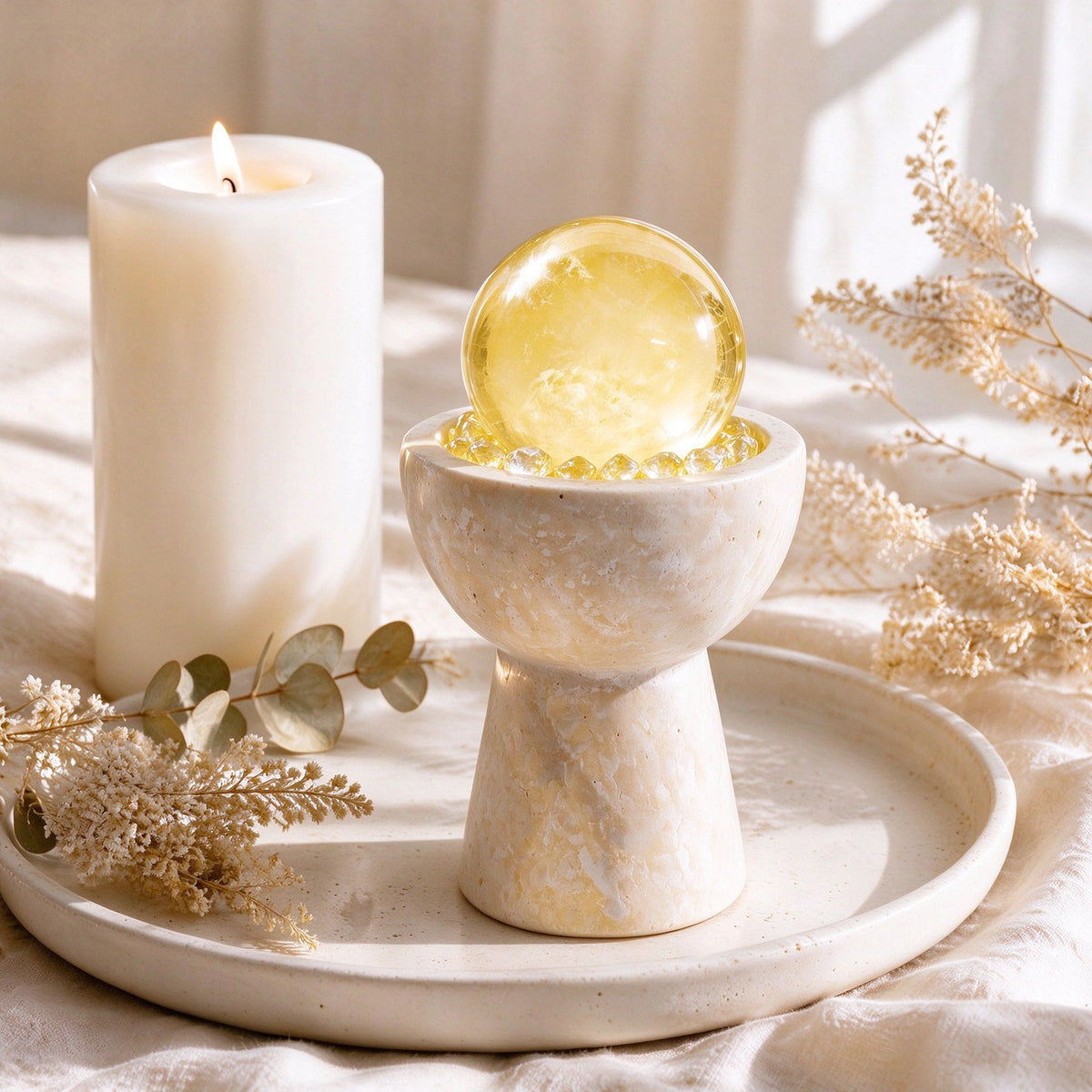 Citrine Sphere Chalice detail 1