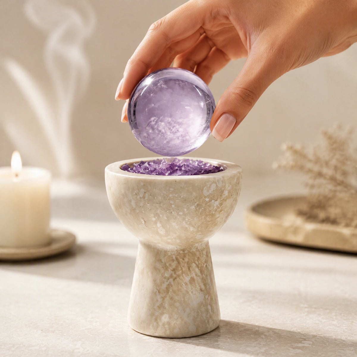 Amethyst Sphere Chalice detail 1