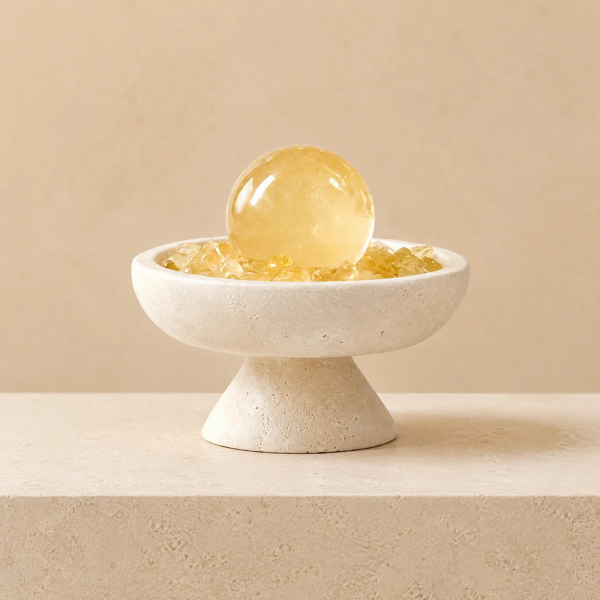 Citrine Radiance Plinth Vessel detail 2