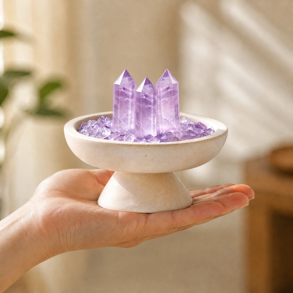 Amethyst Array Plinth Vessel detail 2