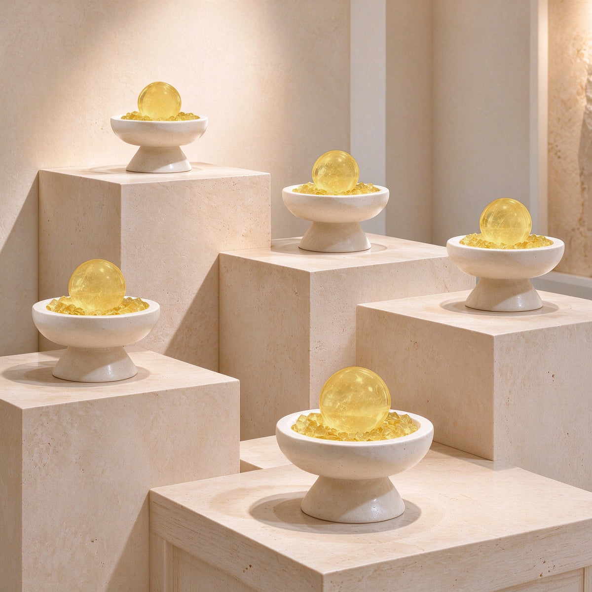 Citrine Radiance Plinth Vessel detail 3