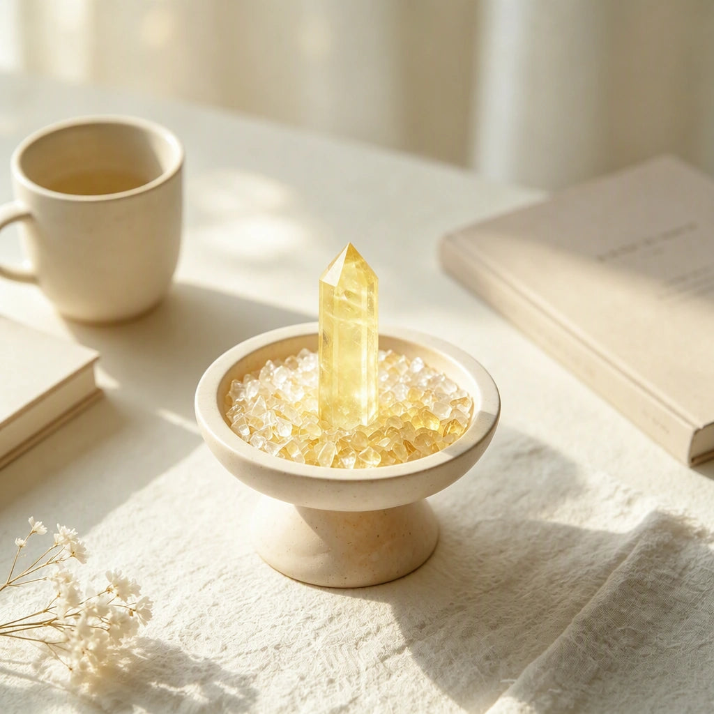 Citrine Focus Plinth Vessel detail 3