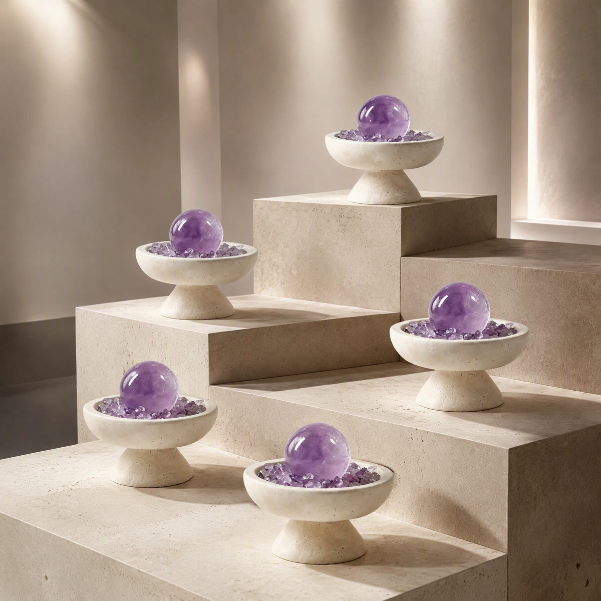 Amethyst Radiance Plinth Vessel detail 3