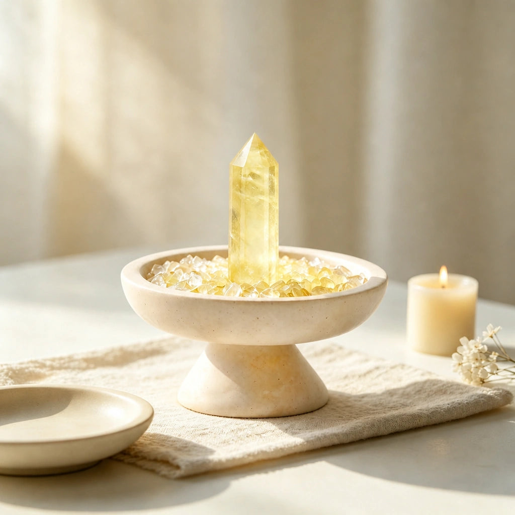 Citrine Focus Plinth Vessel detail 4