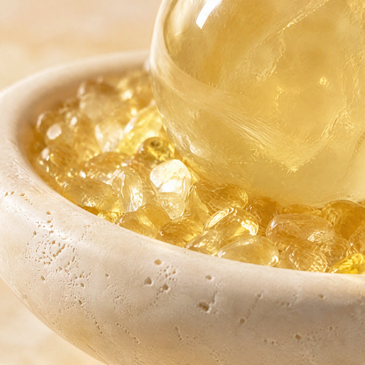 Citrine Radiance Plinth Vessel detail 5